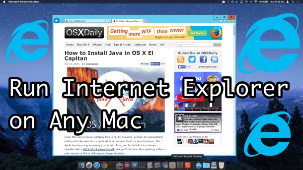 can i download internet explorer for mac